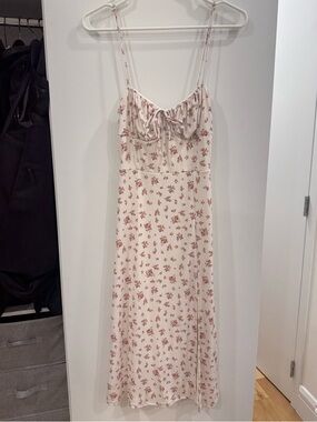 Windsor Cream Dress with Pink Floral Print